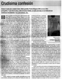 Crudisíma confesión