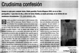 Crudisíma confesión