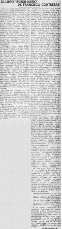 El libro "Rubén Darío" de Francisco Contreras