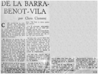 De la Barra, Benot, Vila