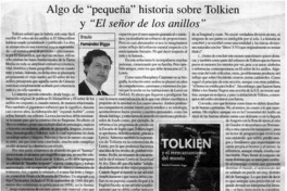 Algo de "pequeña" historia sobre Tolkien y "El señor de los anillos"
