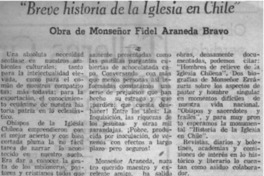 Breve historia de la iglesia en Chile"