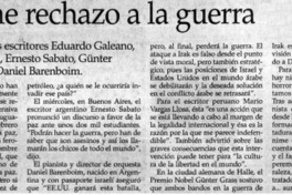 Unánime rechazo a la guerra