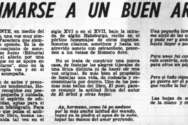 Animarse a un buen árbol