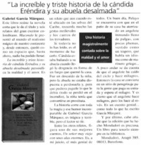 "La increíble y triste historia de la cándida Eréndira y su abuela desalmada"