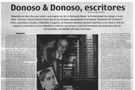Donoso & Donoso, escritores