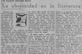 La obsenidad en la literatura