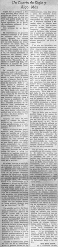 Un cuarto de siglo y algo más