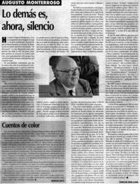 Lo demás es, ahora, silencio