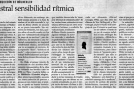 Magistral sensibilidad rítmica