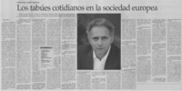 Los tabúes cotidianos en la sociedad europea