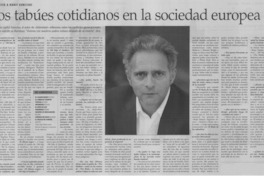 Los tabúes cotidianos en la sociedad europea