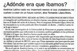 ¿Adónde era que íbamos?