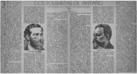 Dos polemistas de antaño