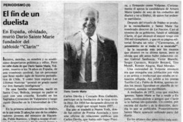 El Fin de un duelista.