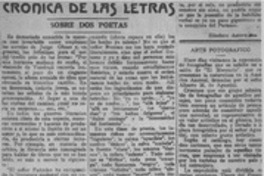 Crónica de las letras