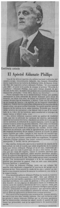 El apóstol Aldunate Phillips