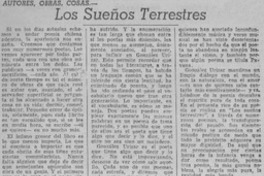 Los sueños terrestres
