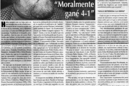 Moralmente gané 4-1"