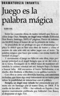 Juego es la palabra mágica