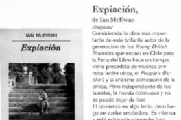 Expiación , de Ian McEwan.
