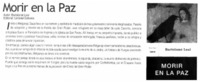 Morir en la paz.