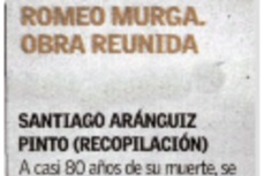 Romeo Murga : obra reunida.