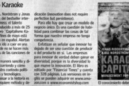 Capitalismo Karaoke.