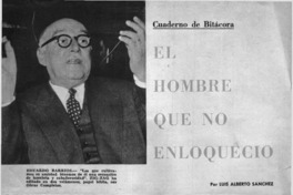 El Hombre que no enloqueció