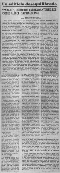 "Paramo", de Héctor Carreño Latorre