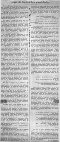 Enrique Lihn: poesía de paso y teoría poética