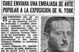 Chile enviará una embajada de arte popular a la exposición de N. York.