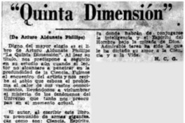 Quinta dimensión"
