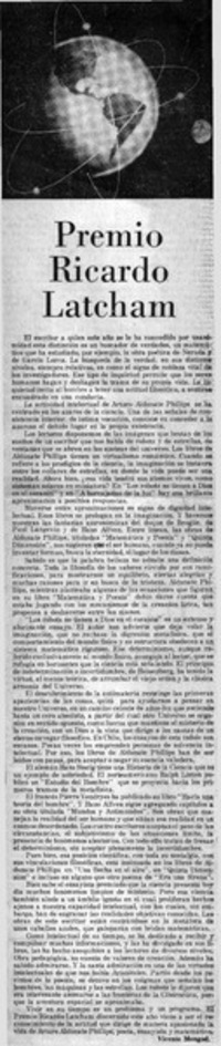 Premio Ricardo Latcham