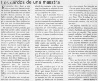 Los cardos de una maestra