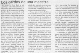 Los cardos de una maestra