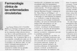 Farmacología clínica de las enfermedades circulatorias.