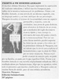 Frente a un hombre armado.