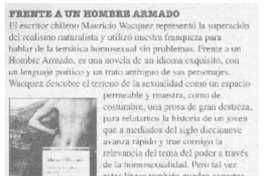 Frente a un hombre armado.