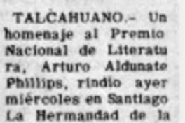 Homenaje a Premio Nacional de Literatura.