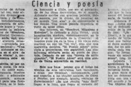 Ciencia y poesía