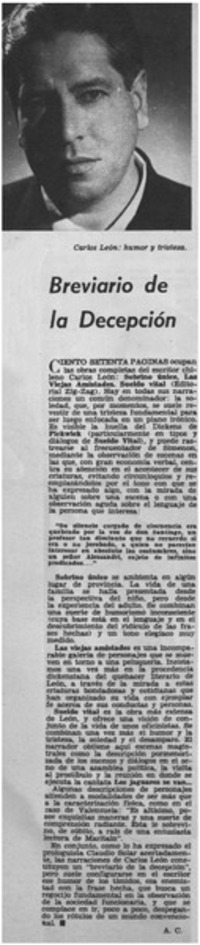 Breviario de la decepción