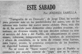 Nuevo libro de Arturo Aldunate P.