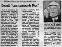 Debutó "Luz, sombra de Dios".