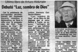 Debutó "Luz, sombra de Dios".