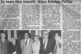 Su nuevo libro presentó Arturo Aldunate Phillips.