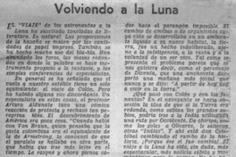 Volviendo a la luna