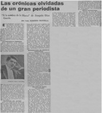 Las crónicas olvidadas de un gran periodista