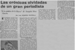 Las crónicas olvidadas de un gran periodista