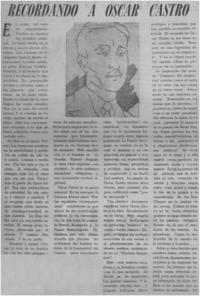 Recordando a Oscar Castro